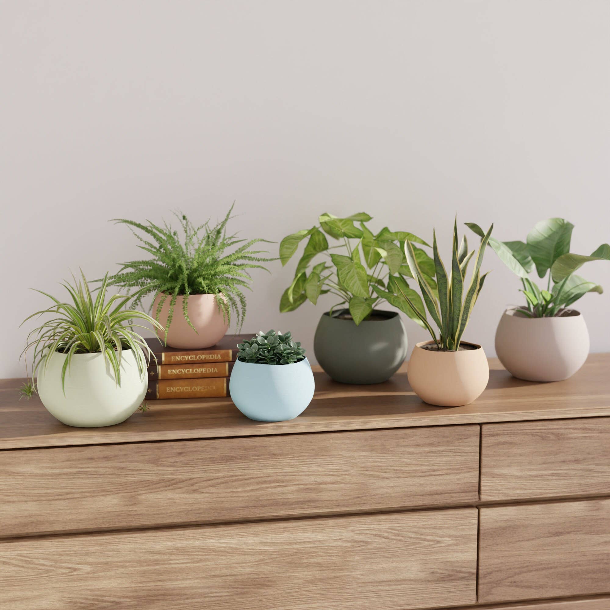 Soléa Planter: 5" / Muted White