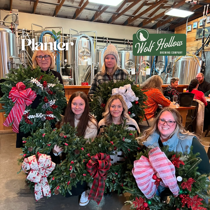 Holiday Wreath Decorating Workshop | Wolf Hollow Brewing, Schenectady NY