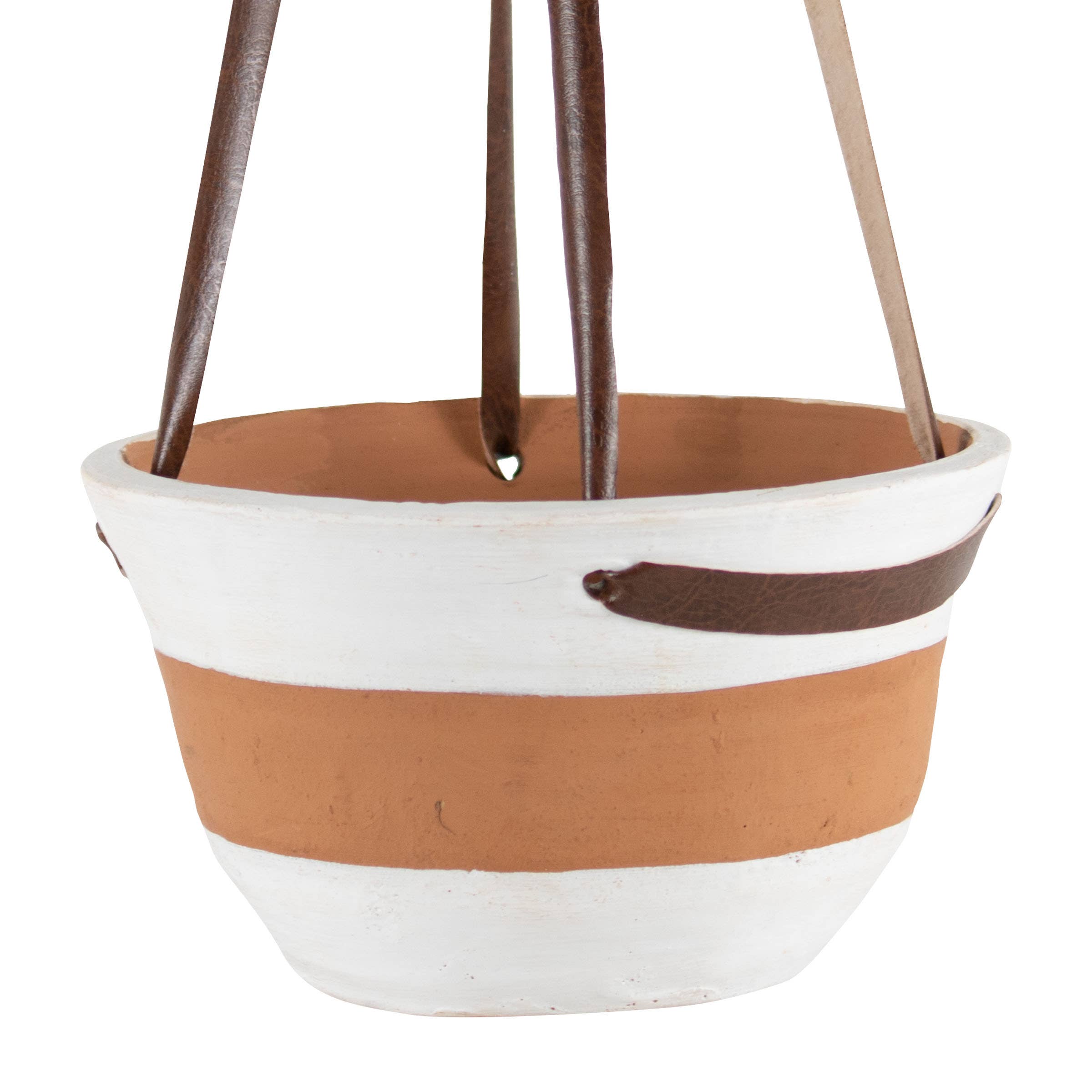 Gabe Hanging Terracotta Planter White