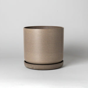 Kanso Designs - 9” Signature Stone Planter & Saucer | Earth Tones