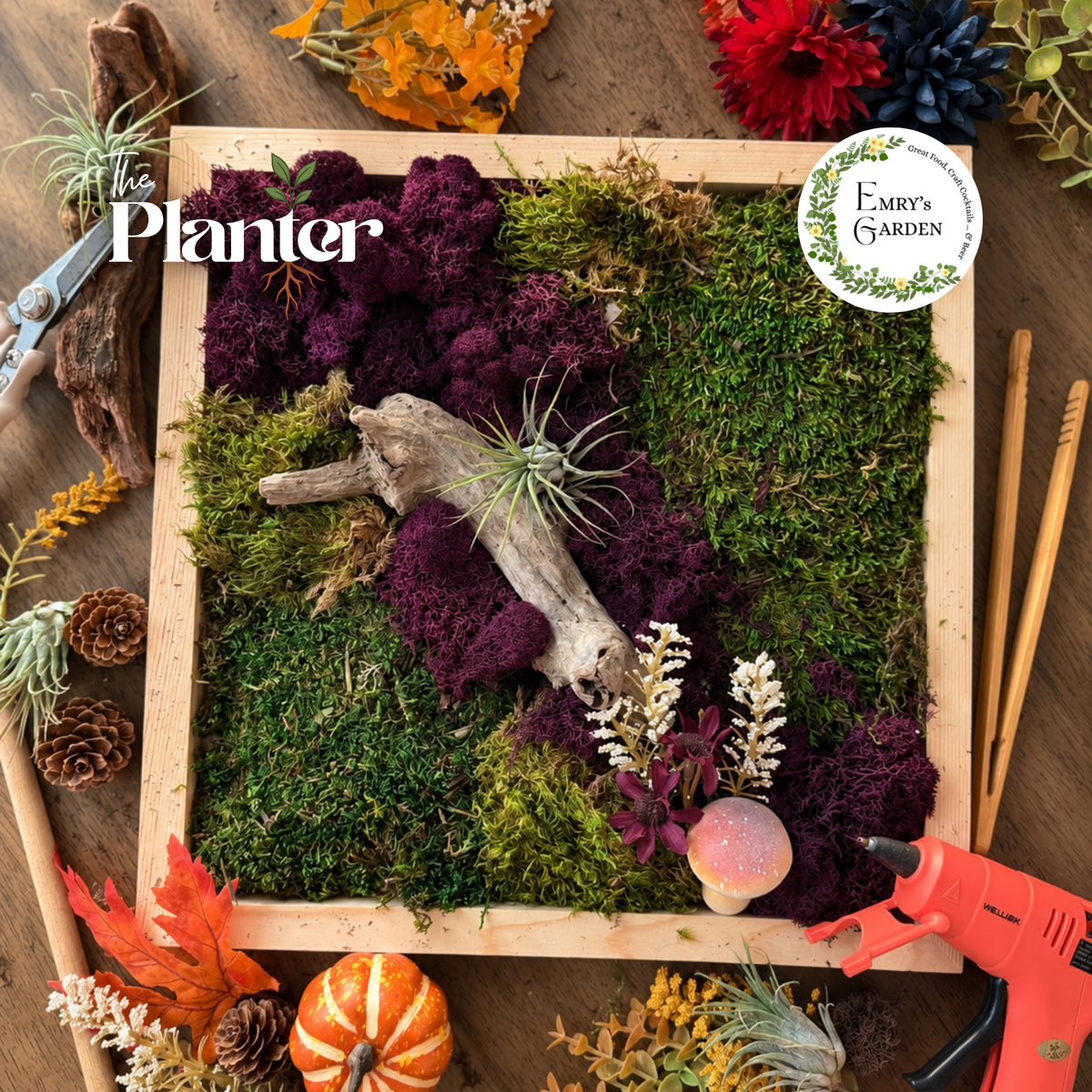 Fall Plant & Sip: Moss Frames Workshop | EMRY's Garden, Troy NY