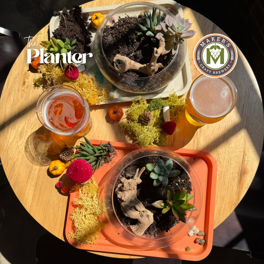 Fall Plant & Sip: Succulent Terrarium Workshop | Makers Craft Brewery, Norfolk VA