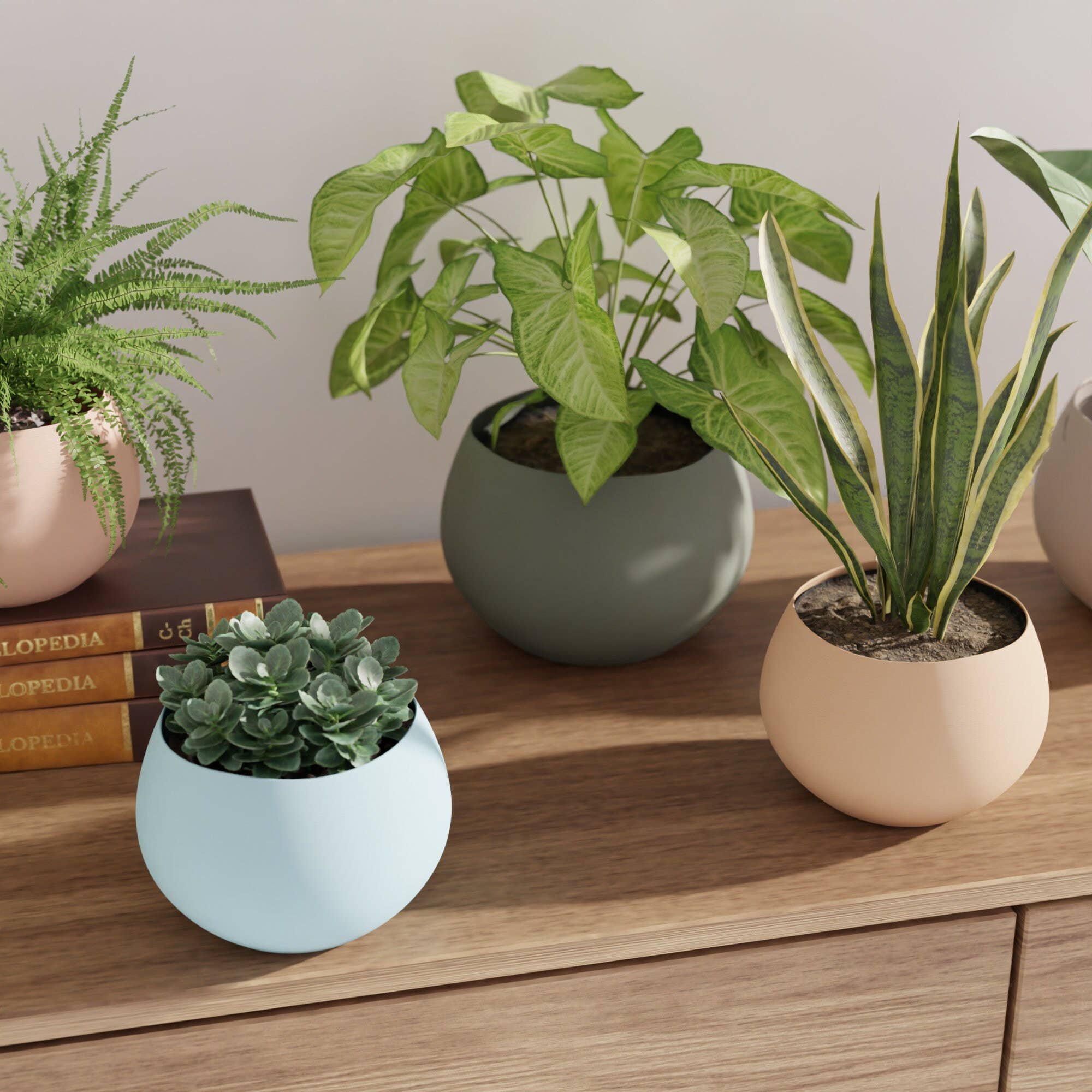 Soléa Planter: 5" / Baby Blue