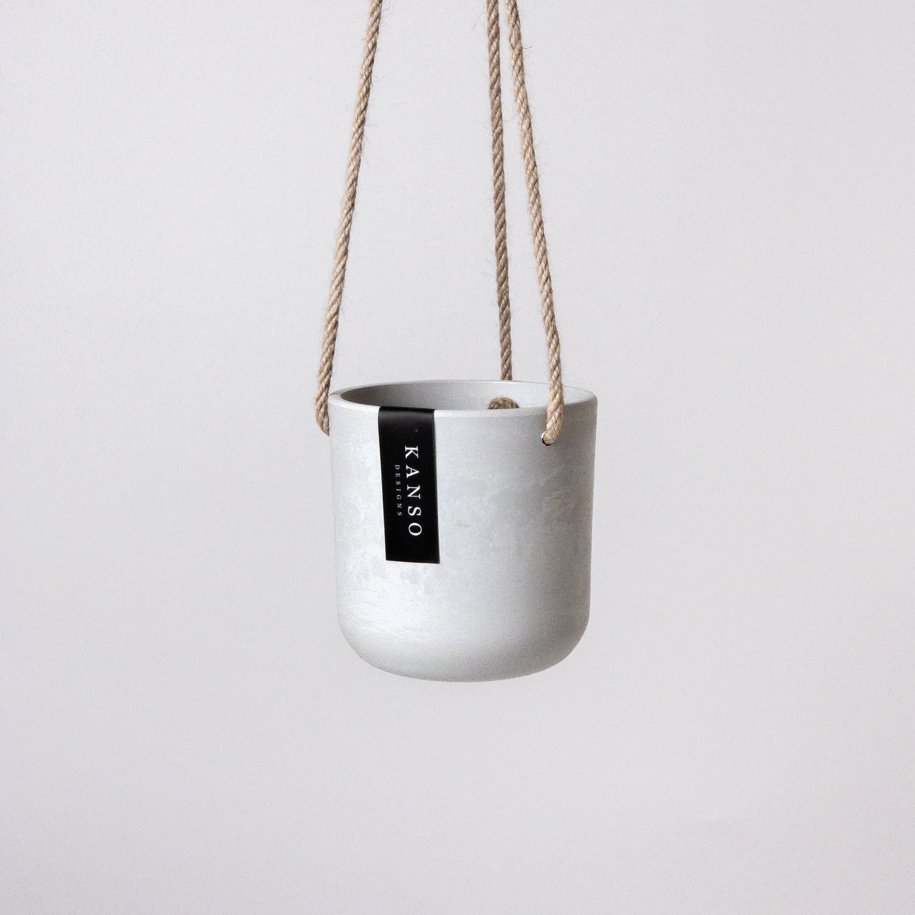 Kanso Designs - 4" Signature Stone Hanging Planter Pot