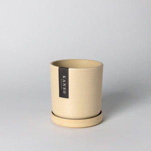 Kanso Designs - 4" Signature Planter & Saucer | Tatami Sand
