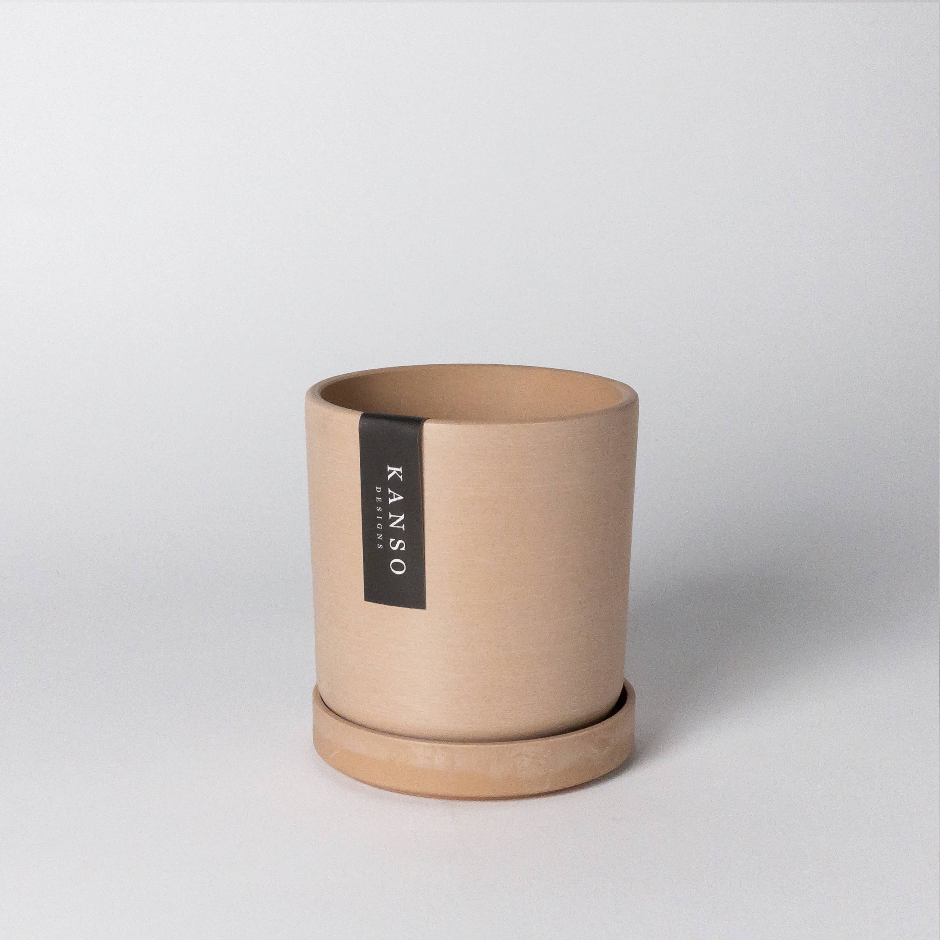 Kanso Designs - Signature Planters & Saucer | Muted Coral